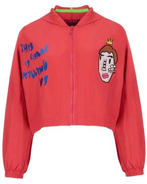 King Naked Space Boy Oversized Jacket - Red