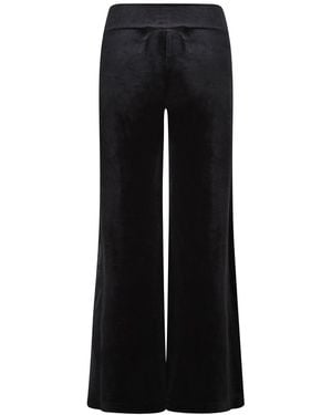 Beatrice von Tresckow Velvet Wide Flare Trousers - Black