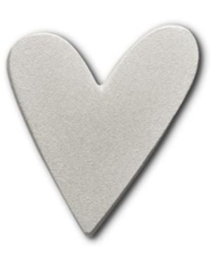 Make Heads Turn Metal Pin Little Heart - Grey