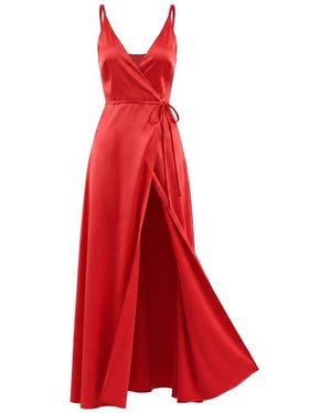 Yumi Kim Rush Hour Silk Maxi Dress - Red