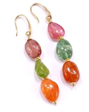 Mineralgems•Studio Tourmaline Earrings - Red