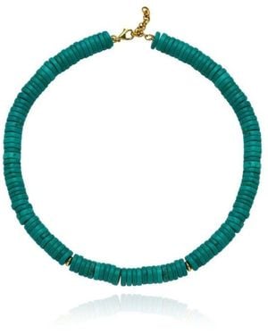 LINYA JEWELLERY Bono Big Necklace - Green