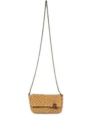 Springmoonatelier Neutrals Raffia Bag Shoulder Bag - Metallic