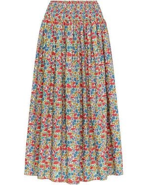 Montce Florencia Floral Millie Skirt - White
