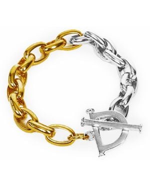 Lovard Fifty-Fifty Toggle Bracelet - Metallic