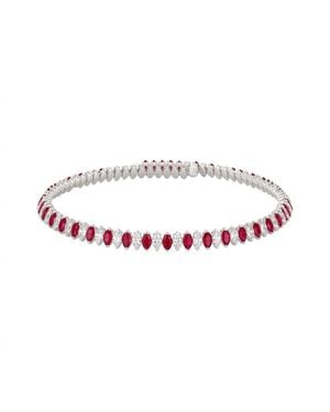 LÁTELITA London Marquise Choker Ruby And - Red