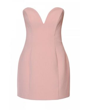 AGGI by HALEWSKI Azalia Peach Mini Strapless Dress - Pink