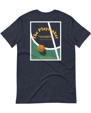 Anchor and Crew The Playmaker Basketball Club League Organic Cotton T-Shirt - Blue