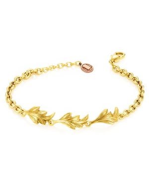 Unaloe Lilium Leaves Bracelet - Metallic