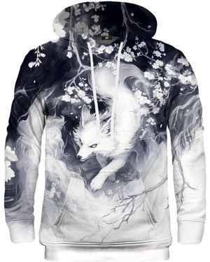 Aloha From Deer Neutrals Ghost Fox Hoodie - Blue