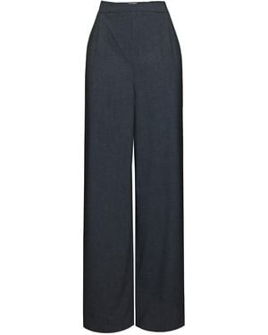 2KStyle Laura Pleated Wide-Leg Pants - Blue