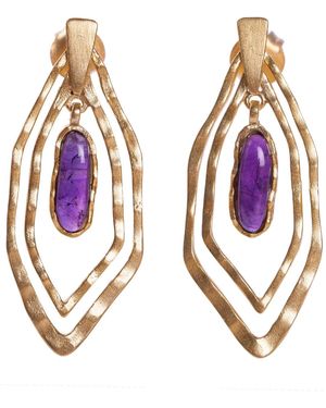 Christina Greene Deco Geo Earring - Metallic