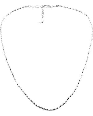 Aurozia Three Charms Simple Beaded Necklace - Metallic