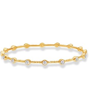 Dower & Hall Round Topaz Array Bangle - Metallic