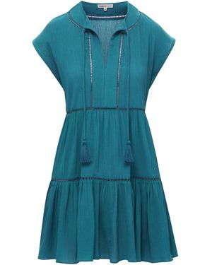 Change of Scenery Gari Dress - Blue