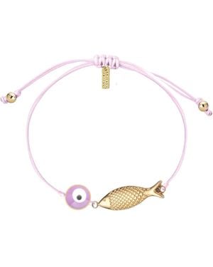 Adriana Pappas Designs Fisheye Cord Bracelet - Metallic