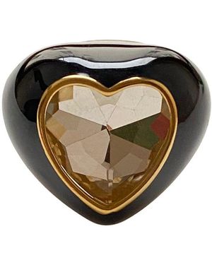 Smilla Brav Enamel Ring Misha - Black