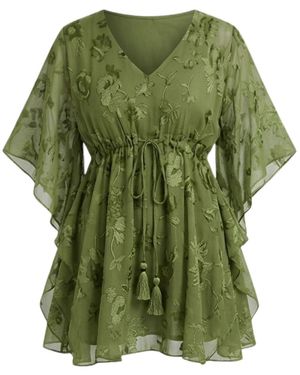 GLAM ON YOU Kyla Kaftan Short - Green