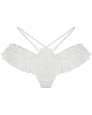Empress Mimi Ama String With Pearl Details - White
