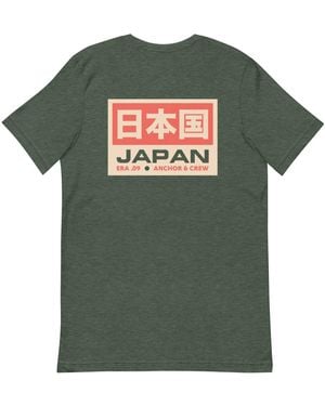Anchor and Crew Forest Nine Signature Japan Era Organic Cotton T-Shirt - Green