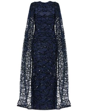 Nur Karaata Imperial Gala Gown - Blue