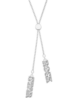 CarterGore Rock Star Slider Necklace - Metallic