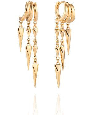 Aaria London Paloma Illusion Earrings - Metallic