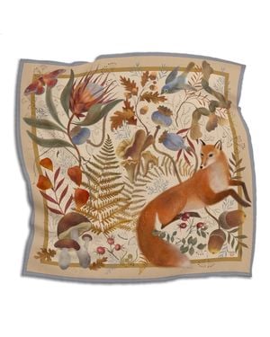 Silk&Soul Light Fox Scarf - Metallic