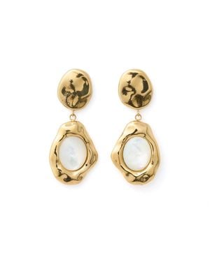 ARMS OF EVE Florentine Mother Of Pearl Earrings - Metallic