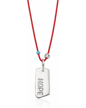 The Pheia String Hope Necklace - Metallic