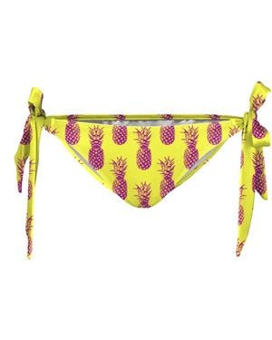 Aloha From Deer Hawaii Pineapple Bikini Bows Bottom - Yellow