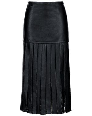 Saint Ones Dakota Faux Leather Skirt - Black