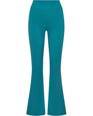 Kalani Sunwear Miami Sculpt Uv Flare Leggings - Blue