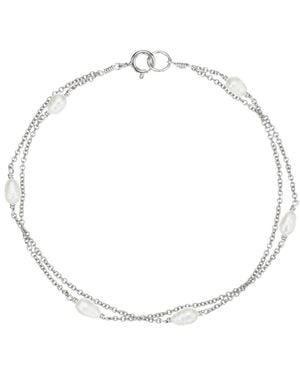 Lily & Roo Layered Seed Pearl Bracelet - Metallic