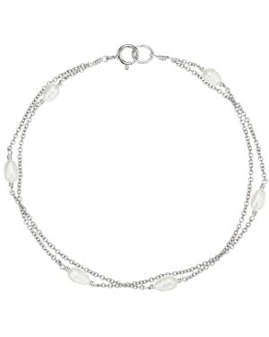 Lily & Roo Layered Seed Pearl Bracelet - Metallic