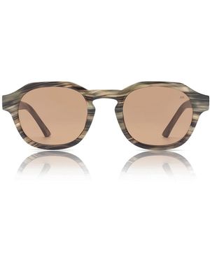 A.Kjærbede Zan Sunglasses Striped Horn - Natural