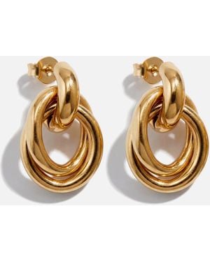 Elk & Bloom Chubby 14K Molten Drop Studs - Metallic