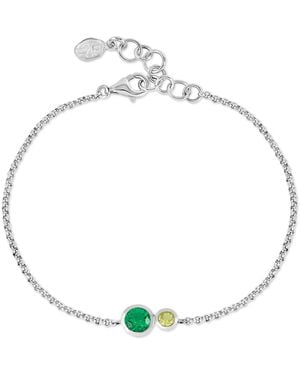Dower & Hall Greens Tutti Frutti Duo Chain Bracelet - Metallic
