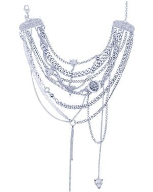Bayemeyc L'Empire Layered Chain Necklace - Blue