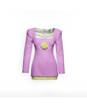Maison sél Ms. Grainge Dress - Purple