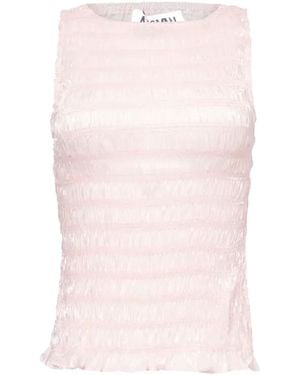 Amy Lynn Sonya Shirred Top - Pink