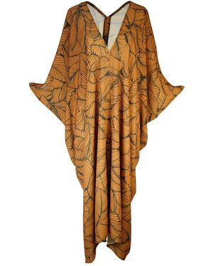 Jennafer Grace Fiddlea Cocoa Caftan Kaftan Dress - Brown