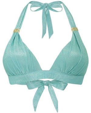 Leyla Maya Ltd Annie Halter-Neck Bikini Top - Green