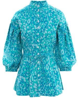 concept A trois Tunic Blouse - Blue
