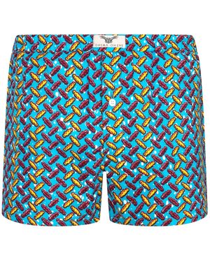 Ohema Ohene Boxer Shorts- Cocobean - Blue