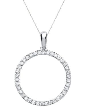 Augustine Jewels Diamond Circle Pendant - Metallic