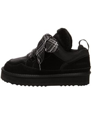 EverAu Australia Marbled Lace Up Platform Boots - Black