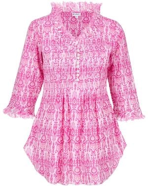 At Last Sophie Cotton Shirt - Pink