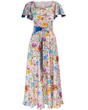 Sofia Tsereteli Watercolor Garden Gown - Blue