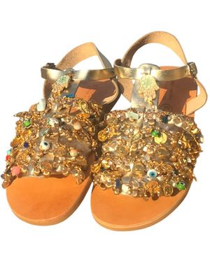 Sibylla Delphica Charisma Jewelled Sandals - Yellow